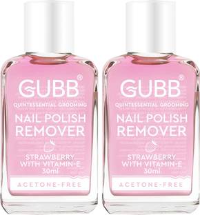 GUBB Nail Polish Remover Strawberry | Nourishes nail | Acetone free