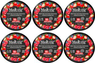 MasKing Nail Polish Remover Wipe Tissue Wet Round Pads (Berries) Pack of 06