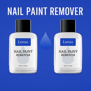 leeso Nail Paint Remover for Nourished, Stain Free Nails-Quick, Effective, Gentle