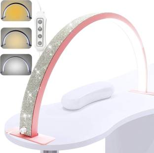 Store2508 52cm Half Moon Light Glitter Rhinestones for Nail Desk Lash Light Led Lamp NQ630 Nail Polish Dryer
