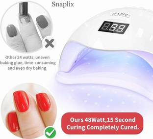 Snaplix UV Lamp Fast-Cures Nails to Salon Perfection Without Any Hassle Nail Polish Dryer
