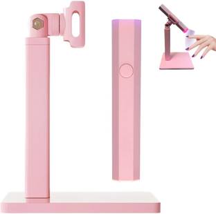 TLISMI Solid Colored Pen Shaped Rechargeable Mini UV LED Nail Lamp with Rotating Stand Nail Polish Dryer