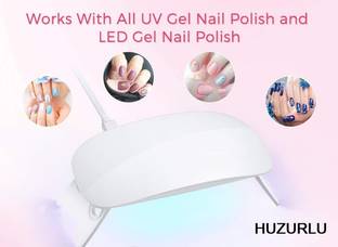 HUZURLU Nail Dryer UV LED Light for All Gel Polish Nail Polish Dryer