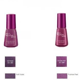 AVON simply pretty nail polish combo soft violet, fuchsia feel