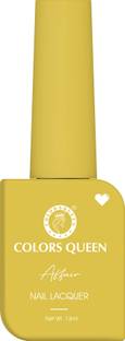 COLORS QUEEN Affair Matte Nail Lacquer, Chip Resisting, Long Lasting & Quick Dry Nail Polish 53 - Mustard Yellow