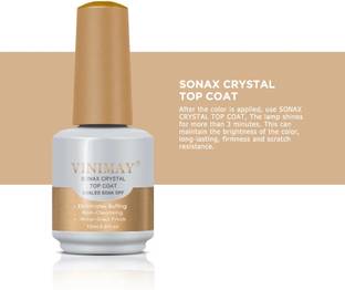 VINIMAY Professional Crystal Shiny Top Coat for Gel Polish Soak-Off UV/LED Long-Lasting Clear