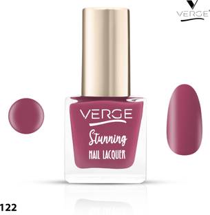 VERGE Stunning Color Non Toxic Nail Polish (SUPER STAY WITH HD BOLD FINISH) 122, Beginning Love, Quick Dry & Chip Resistant, PARABEN FREE, VEGAN