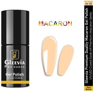 Gleevia Macaron UV Gel Polish 15ml | Premium Nail Gel Collection for Professionals MR-02 Light Peach