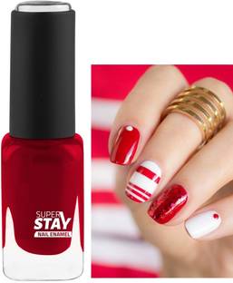 Arcanuy New High Pigmented & Long Wear Professional Glossy Pearl RED Nail Polish CHERRY RED