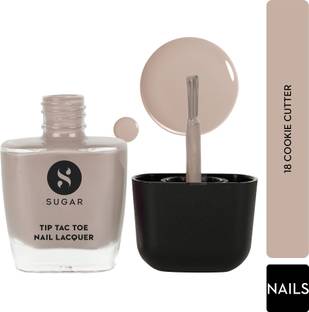 SUGAR Cosmetics Tip Tac Toe Nail Lacquer Classic, Long-lasting, 100% Chip-resistant, Glossy 18 Cookie Cutter
