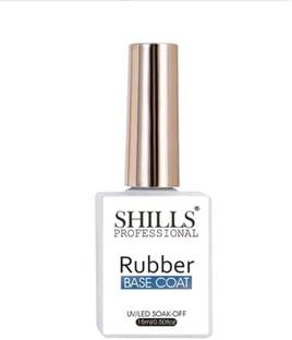 Shills Professional Uv Led Soak Off Rubber Base Coat Polish Brown 15 Ml Pink Color-Shade 009