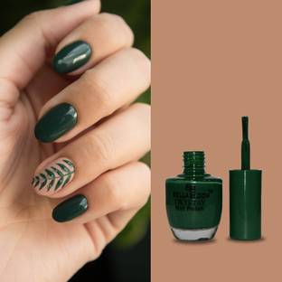 BellaBloom Matte Liquid Dark Green Nail Polish in Premium quality for women Dark Green