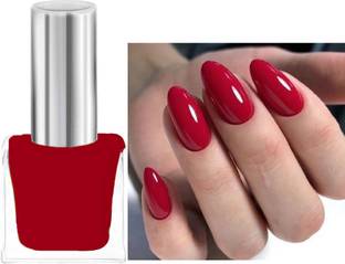 ADJD Nail Polish Long Lasting Quick Drying Red Red