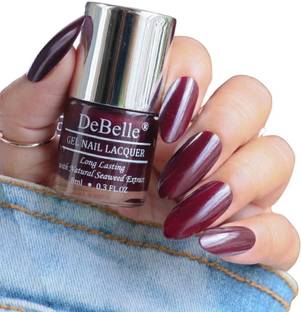 DeBelle Gel Nail Lacquer Dark Maroon - polish 8ml Glamorous Garnet