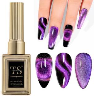 THR3E STROKES Gel Nail Polish UV | Long Lasting, High Gloss, Hema-Free for Nail Art | 96 - Cat Eye Space (UV Lamp Needed)