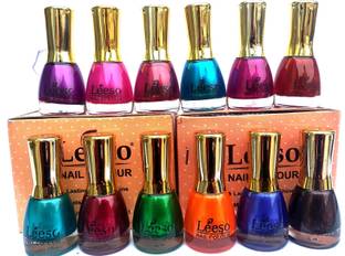 leeso Nail Paint Nuber 12ml, Disco Combo pack Disco