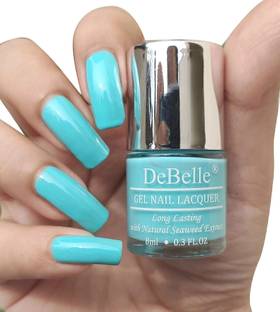 DeBelle Gel Nail Lacquer Mint Green Nail Polish- Peppermint Pudding