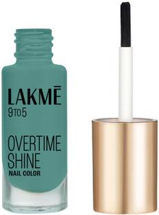 Lakmé 9to5 Primer + Gloss Nail Colour Teal Deal