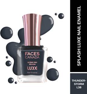 FACES CANADA Ultime Pro Splash Luxe Nail Enamel | Glossy Finish | Quick Drying Thunderstorm (L38)