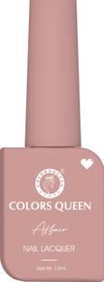 COLORS QUEEN Affair Matte Nail Lacquer, Chip Resisting, Long Lasting & Quick Dry Nail Polish 02 - Rusty Nude