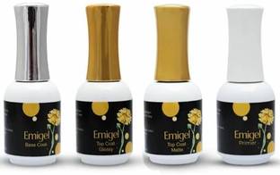 LikeUp Combo Kit Imported UV Nail Primer ,Top Coat Glossy ,Top Coat Matte ,Base Coat Transparent Claer