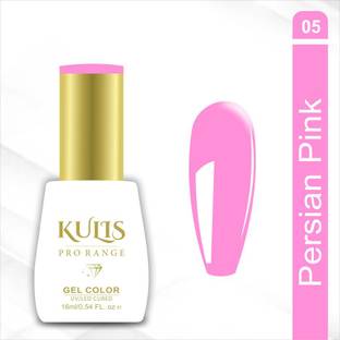 kulis UV Gel Nail Polish 16ml Brush Cap Bottle | Pro Range UV Lamp Cured Gel Color K05 Color: Pink