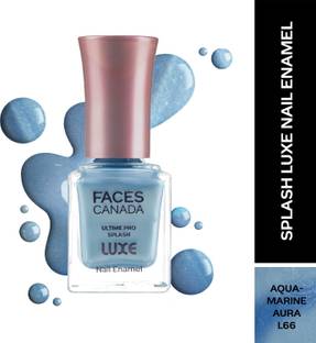 FACES CANADA Ultime Pro Splash Luxe Nail Enamel | Glossy Finish | Quick Drying Aquamarine Aura (L66)