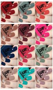 AQ FASHION New Unique Color Rich Paint HD Shine Pastel Color Combo Set (POOJA 012) Multicolor