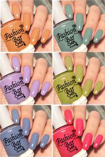 Fashion Bar Quick Drying Long Lasting High Shine Nail Polish For Women and Girl T736 Multicolor