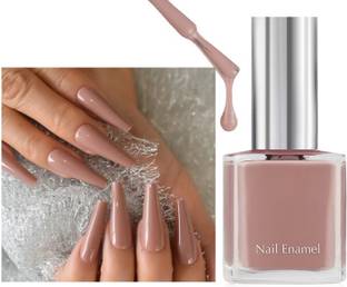 tanvi27 Best Quick drying, Long-Lasting Dull Brown Nail Polish with Glossy Gel Finish Dull Brown