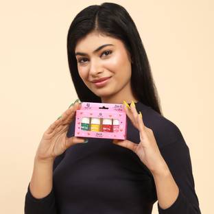 Banetion Glossy Glam Nail Polish Mini Kit (Combo) of Different Shades |Dark Green Blue|Burnt Yellow|Warm Pink|Persian Red|