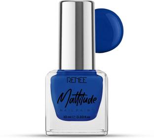 Renee Mattitude Nail Paint | Chip Resisting Formula with High Coverage Prussian Blue