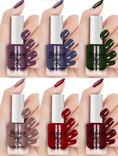 Fashion Bar Quick Dry Natural Infinite Shine for Nail Polish Combo Women & Girls 2115 Multicolor