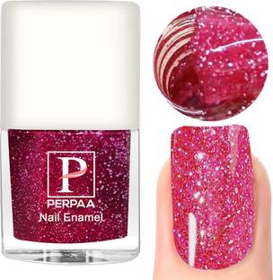Perpaa Glitter Nail Polish for Women & Girls Pink