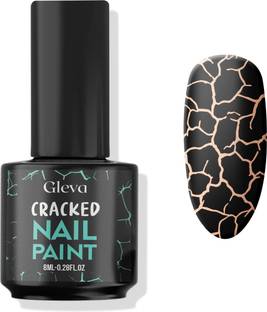 Gleva Cracked Gel Nail Polish Amazing Crackle Nails Polish Effect Patterned UV LED Crack Gel Face