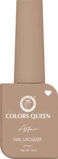 COLORS QUEEN Affair Matte Nail Lacquer, Chip Resisting, Long Lasting & Quick Dry Nail Polish 38 - Espresso