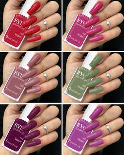 RYUK Dazzling Nail Polish Set: 6-Piece Collection for Eleganc Multicolor