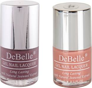 DeBelle Gel Nail Polish Combo of 2 (Majestique Mauve(Mauve), Rose Aurelia(Pink Mauve))
