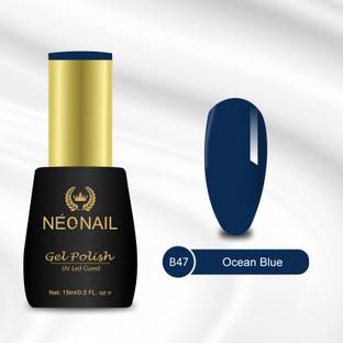 NEONAIL Premium UV Gel Nail Polish 15ml Soak-Off UV LED Cured Gel for DIY Nail Salon B47 Ocean Blue