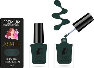 Asmee Gel Nail Polish Forest Green