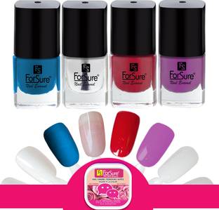 ForSure Trendy Premium Quick Dry Gel Nail Polish Nail Art Combo Pack (5ml Each)