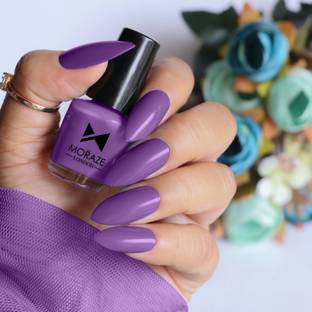 MORAZE Paint Your Own Rainbow Nail Paint | Long Lasting Enamel | Nail Paint | Nail Polish | 5 ML | Purple | Shade:- Purple Pheonix Purple Pheonix