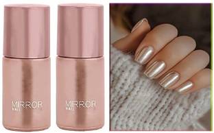 EVERERIN Nail Polish Fast Drying, Metallic Finish, Long Lasting Formula Rose gold