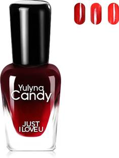 Multibrite Long Lasting Waterproof Color Changing Nail Polish Shiny Gel Nail Paint Dark Red w08