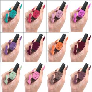 VUTO Glossy Finish Nail Paint | Long lasting, Quick Dry Paint With Chip Resistant | 12 Stunning Shades