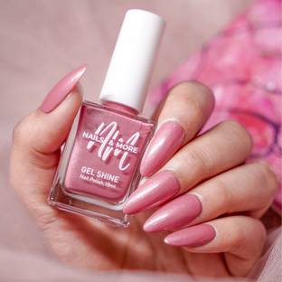 NM Nails & More Argan Oil Infused Gel Shine Nail Polish Lacquer 14 Metallic Pink