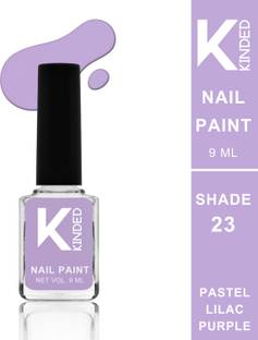KINDED Nail Paint Lacquer Nail Polish Enamel with One Coat Single Stroke Application Pastel Lilac Purple