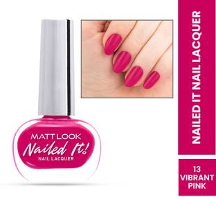 MATTLOOK Nailed it! Nail Lacquer Gel Based Long Lasting Waterproof - Vibrant Pink 13 Vibrant Pink