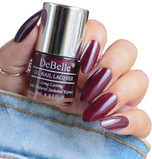 DeBelle Gel Nail Lacquer Dark Maroon - polish 8ml Glamorous Garnet