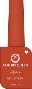 COLORS QUEEN Affair Matte Nail Lacquer, Chip Resisting, Long Lasting & Quick Dry Nail Polish 20 - Tangy Tango
